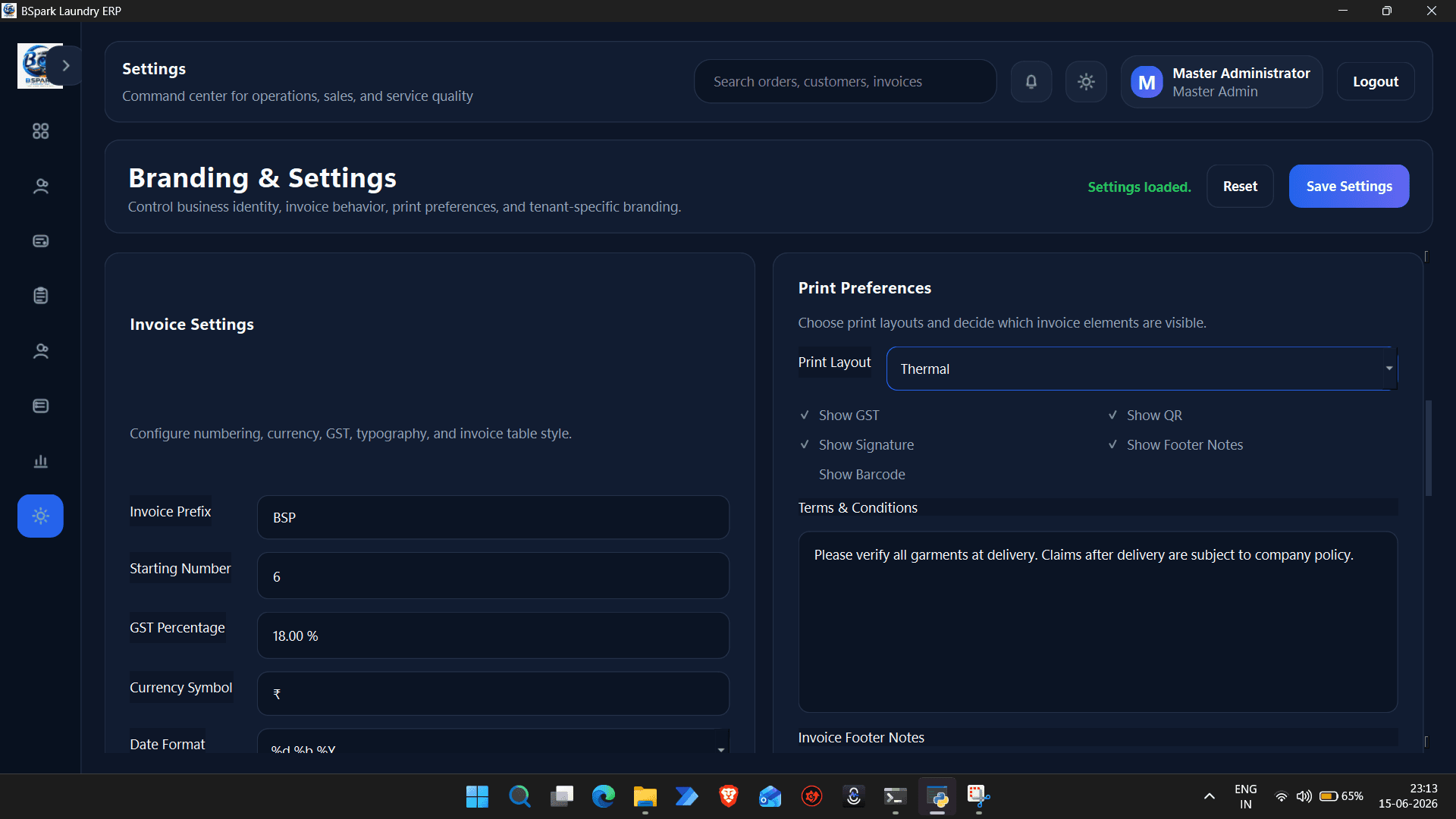 Invoice Service Platform – HSN Code Search